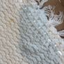 Large Knitted White Blanket Image 3
