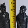 Set of 2 Maasai figure of African figures male with drume and lady Image 2