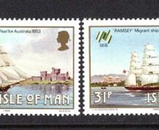 1988 Isle of Man Sailings Ships Commemorative Stamps Mint Never Hinged (MNH)