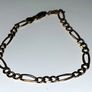 Vintage 9ct Gold Figaro Bracelet Image 2