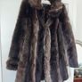 S Warehouse faux fur coat jacket Image 2
