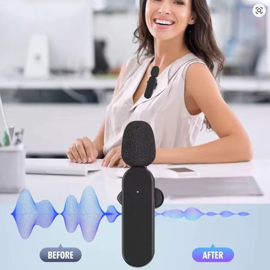 VBVC 3-in-1 Wireless Lavalier Microphone - USB-C / Lightning / 3.5mm for iPhone, Android & Camera - 08312