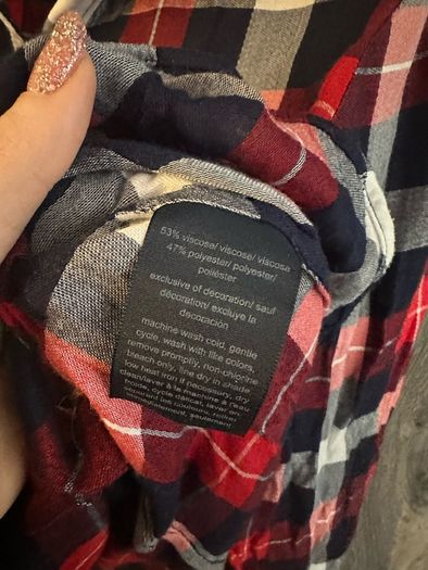 Tommy Hilfiger Plaid Shirt - Ladies Medium