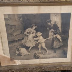 1910 Print  Blind Man Buff by Arthur J Elsley