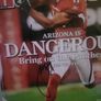 Framed Larry Fitzgerald autographed sports illustrated magazine with Cos Image 2