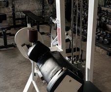 gym equipment. Weight machine.