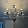 Modern Chrome and Crystal Chandelier Image 4