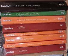 New York State Bar Barbri exam books