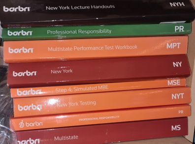 New York State Bar Barbri exam books