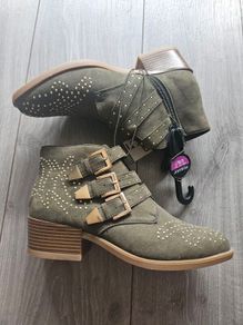 BN Khaki ankle boots