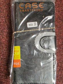 Samsung note20 black wallet Phone Case