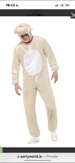 smiffys adult lamb/sheep costume