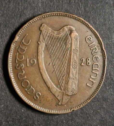 Ireland 1d 1928 Penny Coin
