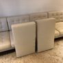 IKEA Landskrona two beige leather three-seat sofas Image 9