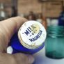 457 - Set of Three Beautiful Vintage Glass Decorative Collectible Bottles - Amber Eire Bovril, Cobalt Blue Magnesia and Turquoise Science Cream Image 8