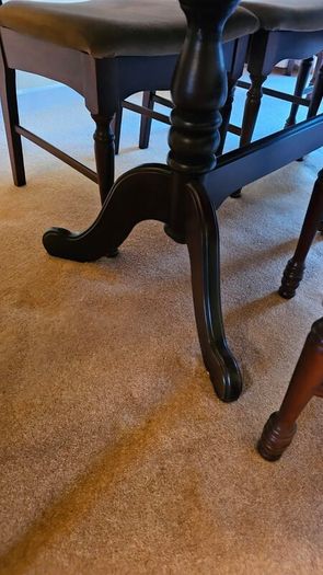mahogany table and chairs