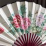Large Vietnamese Style Bamboo Folding Silk Fan, 2pcs Image 9