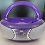 Bush Portable CD MP3 Boombox & FM Radio (Model CBB193MP3) in Purple. Image 5