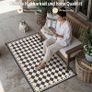 Outdoor Rug Extra Large Garden Rug for Patios Waterproof Reversible Outdoor Carpet Mat,Plastic Straw UV Resistant Area Rugs for Patios,Garden,RV,Picnic,Beach,Balcony,240x300cm,Black & Beige Image 3