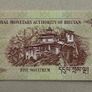 Bhutan 5 Ngultrum 2015 Banknote Image 2