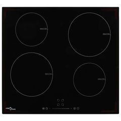 Induction Hob with 4 Burners Touch Control Glass 7000 W
