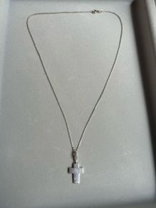 silver cross chain