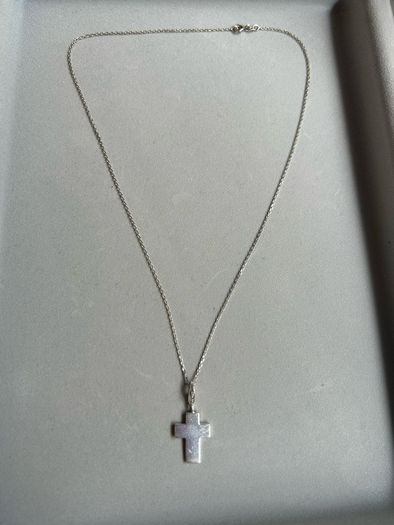 silver cross chain