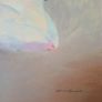 Magnolia Bloom > Oleograph Gilt Framed Painting Signed. Image 8