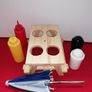 Mini Picnic Bench with Umbrella Image 3