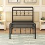 3ft Single Bed Frame with Victorian Headboard and Footboard Image 7