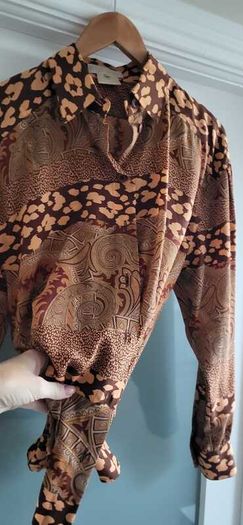 Vintage ESCADA 100% Silk Blouse Sz 40 (Fit 12UK)