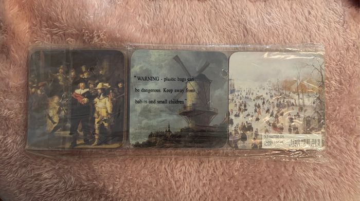 6 Brand New Famous Paintings Coasters