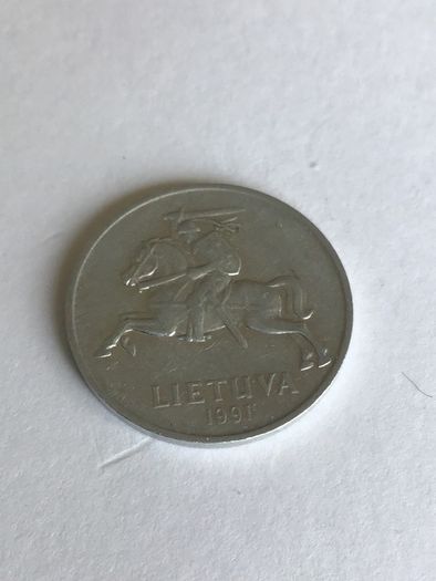 1991 Lithuania coin 2 Centai