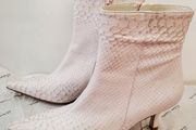 Ladies ankle real leather boots Roberto Gonzalez white size 36 uk 3.5