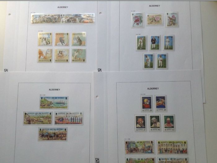 Stamp collection Alderney