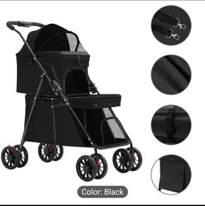 double pet stroller buggy pram