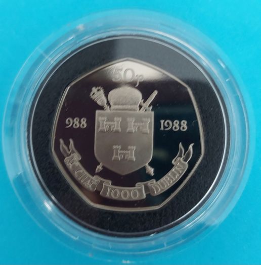Ireland 1988 Proof Fifty Pence Millennium Coin