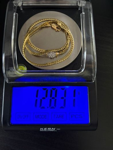 14k / ct Gold Chain / Necklace with Diamonds