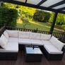 Luxury Rattan Garden Corner Sofa with Table Image 4