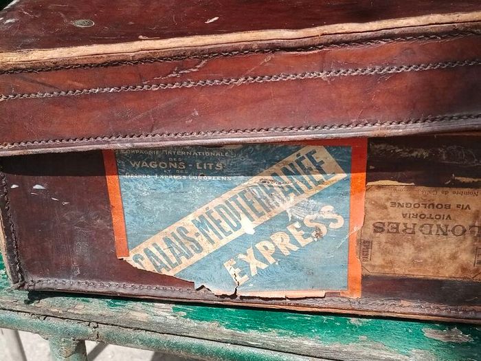 Vintage Leather Suitcase