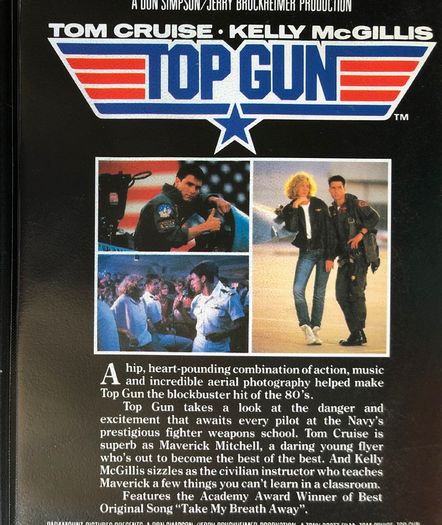 Top Gun [1986] Tom Cruise, Kelly McGillis, Val Kilmer, Meg Ryan, Anthony Edwards & Tom Skerritt (PAL VHS Cassette Movie)