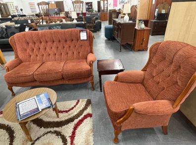 3 Seater Sofa + Matching Chair