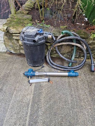 extra larege pond filter and uv