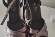 Metallic high heels