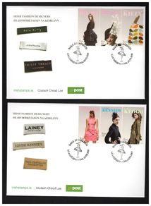 2010 Ireland Irish Fashion Designers (Paul Costello, Louise Kennedy, Lainey Keogh, John Rocha, Philip Treacy & Orla Kiely) Commemorative Stamps An Post First Day Cover (FDC)