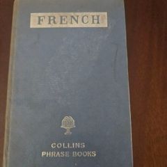 1958  Collins French Phrase Book. Hardback In Good Condition.  See Photos For Same.