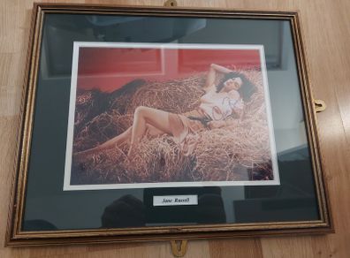 Autographed Jane Russell 10x8 Photo Nicely Framed (Real Glass)  With COA