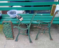 Cast iron Victorian bench