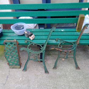 Cast iron Victorian bench