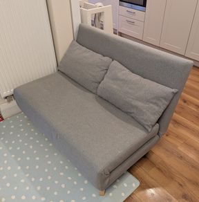 Slim sofa bed - three fold design 120cm wide